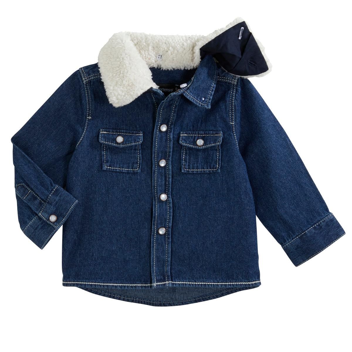 IN EXTENSO Chemise manches longues denim bébé garçon