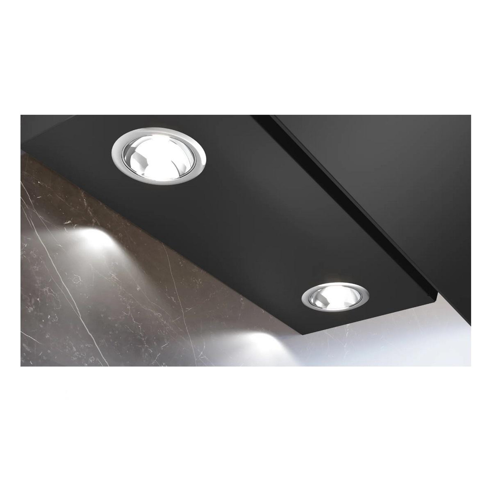 Voir la diapositive 5 : Siemens Hotte décorative inclinée 60cm 550m3/h noir - lc65kdk60