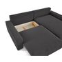 Voir la diapositive 3 : LISA DESIGN Pivoine - canapé d'angle 4 places réversible convertible avec 2 coffres en velours côtelé