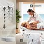 Voir la diapositive 4 : tectake Table 3 zones de massage largeur 78 cm et rembourrage 5 cm blanc