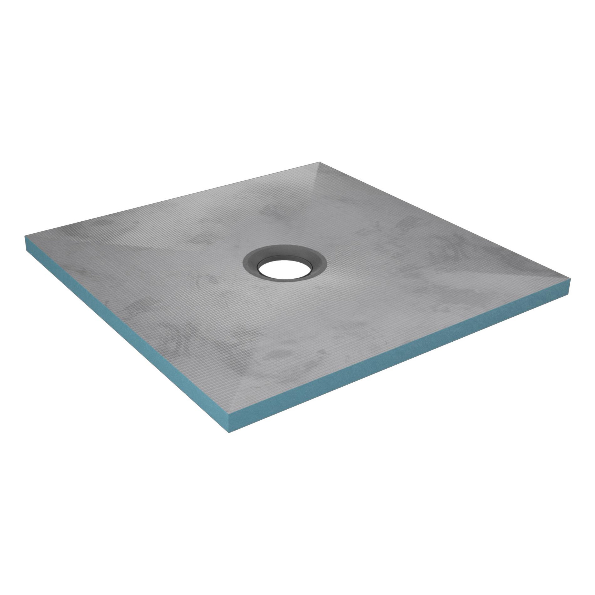 Voir la diapositive 1 : Aurlane Bac receveur de douche à carreler 90x90cm recoupable sur mesure RAINY 90 pour douche à l'italienne