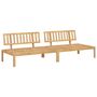 Voir la diapositive 2 : VIDAXL Canapes centraux palette de jardin 2 pcs bois massif d'acacia