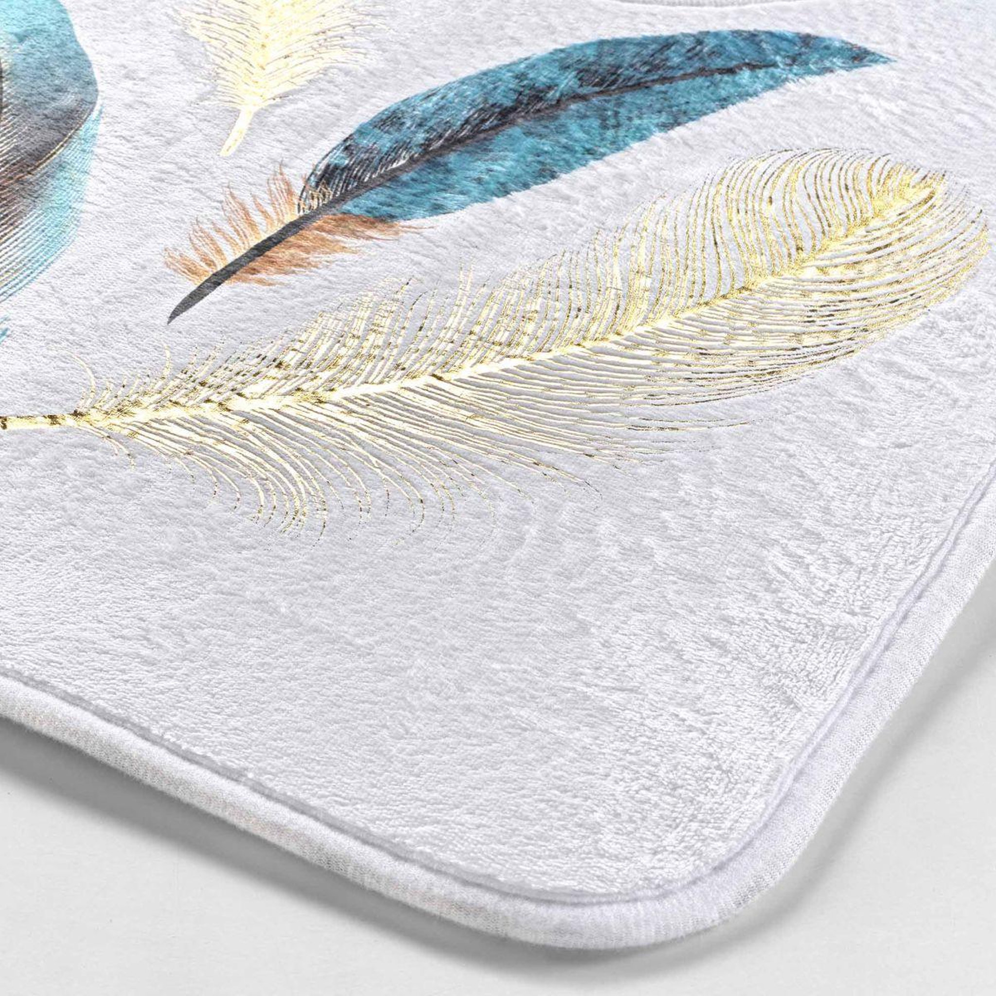 Voir la diapositive 3 : Douceur d'Intérieur Tapis contour wc  plumiss  45x45cm multicolore