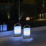 Lumisky Lot de 2 Lanternes sans fil LED 2x WOODY Bois clair Bois naturel H37CM