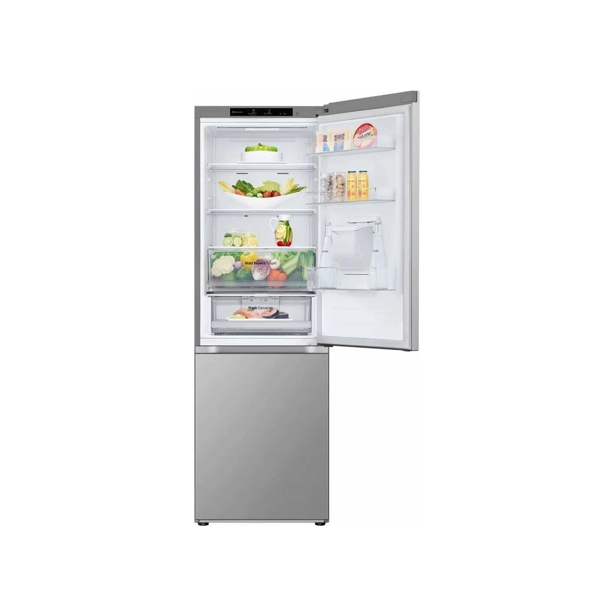 Voir la diapositive 4 : LG Réfrigérateur combiné 60cm 343l nofrost inox - gbf3102dpy