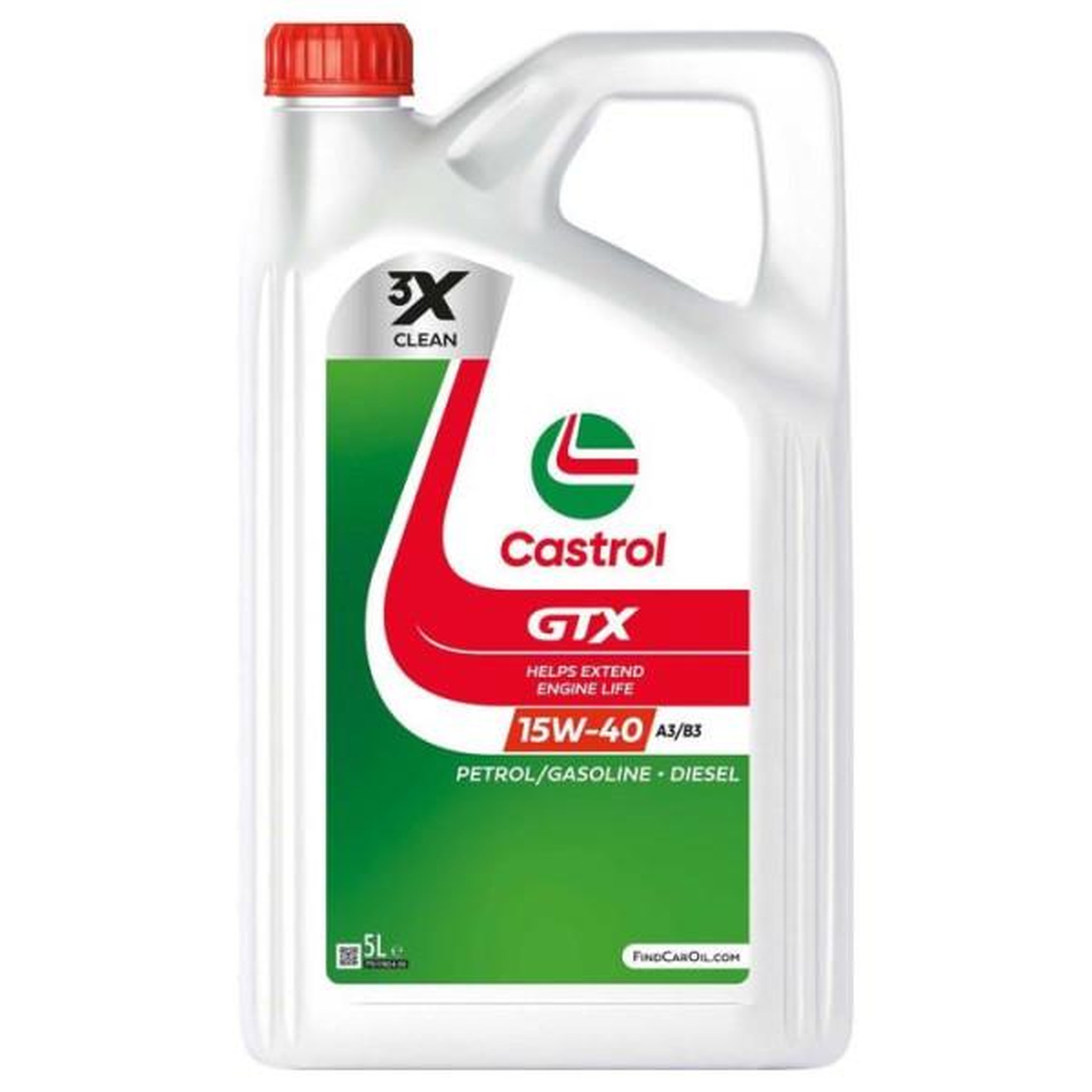 CASTROL Huile moteur - CASTROL - GTX 15W-40 A3/B3 - 5L