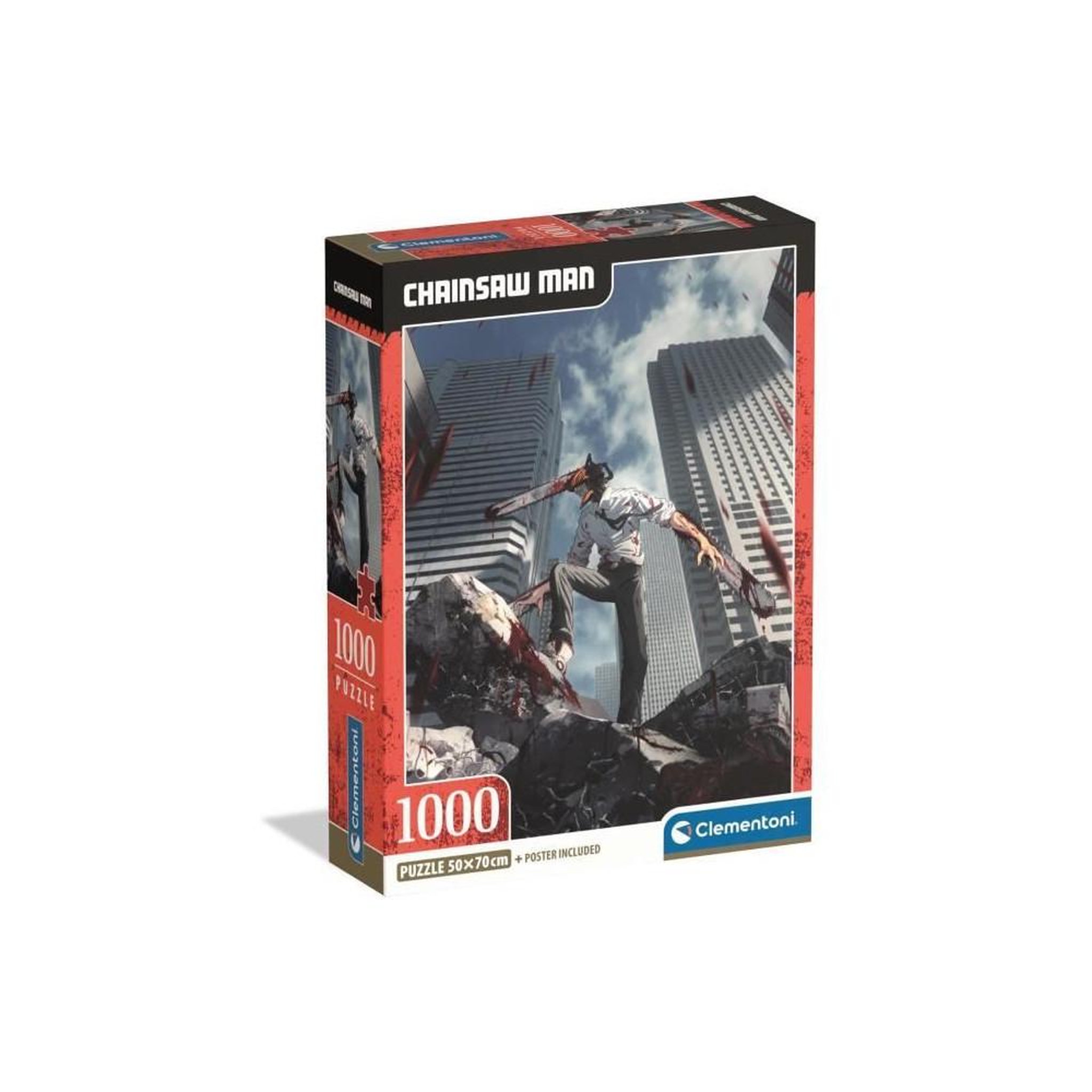 CLEMENTONI Puzzle Compact 1000 pièces - Chainsaw Man - Clementoni