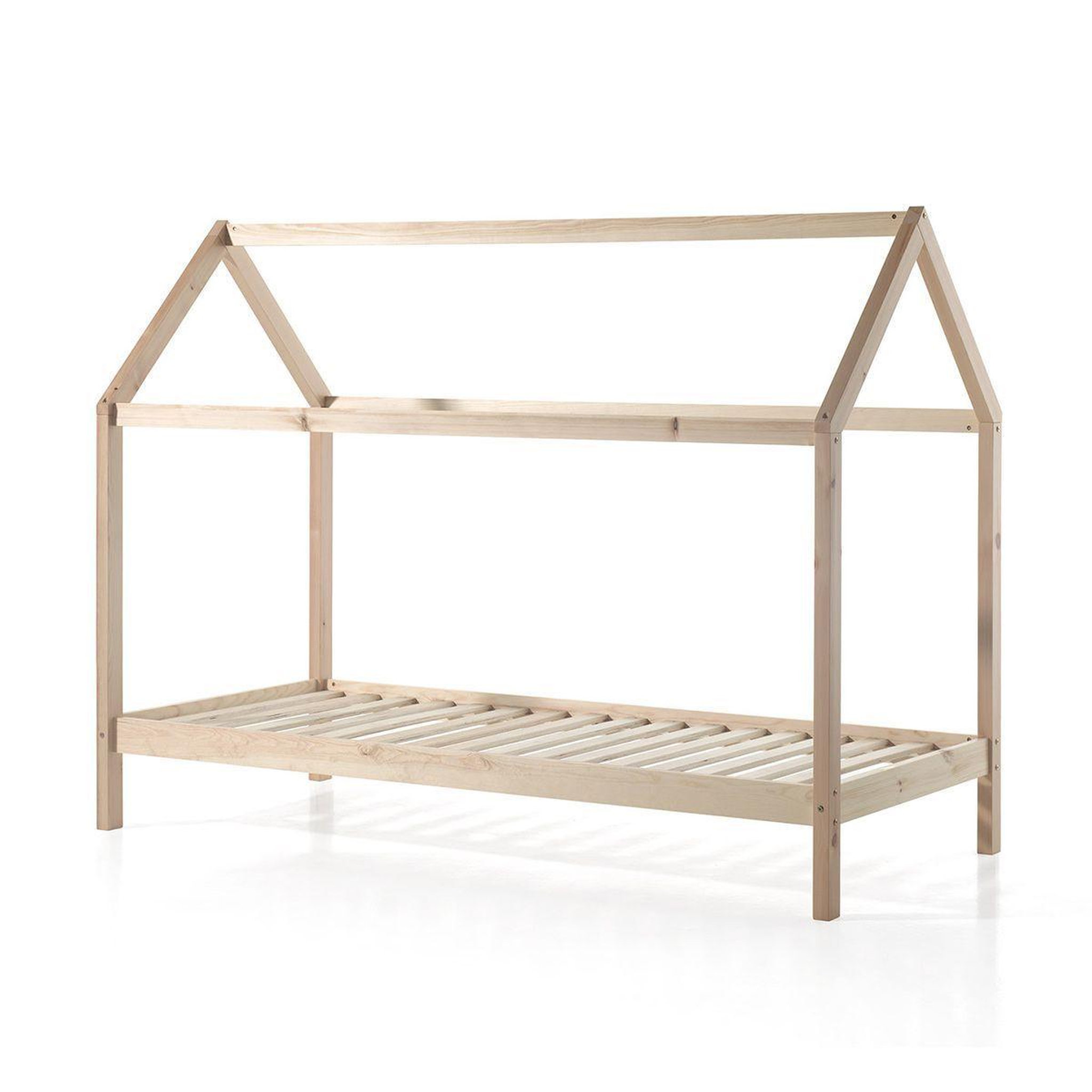 Voir la diapositive 2 : Paris Prix Pack - lit cabane enfant & matelas  dallas  90x200cm naturel