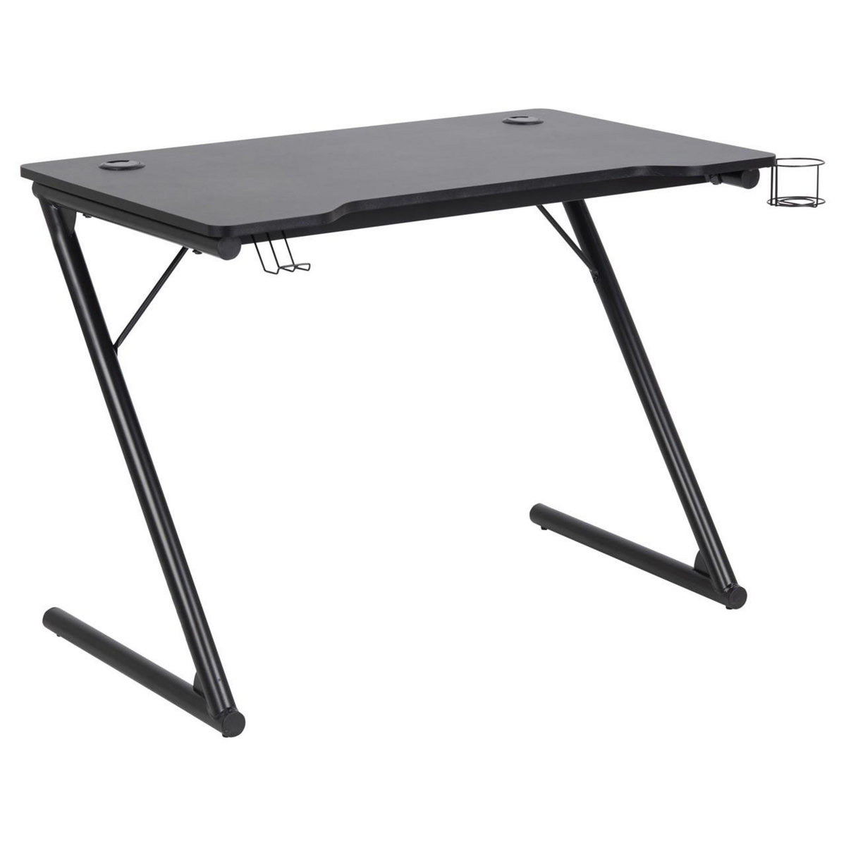 CONCEPT USINE Bureau de gaming noir en composite bois GAMER