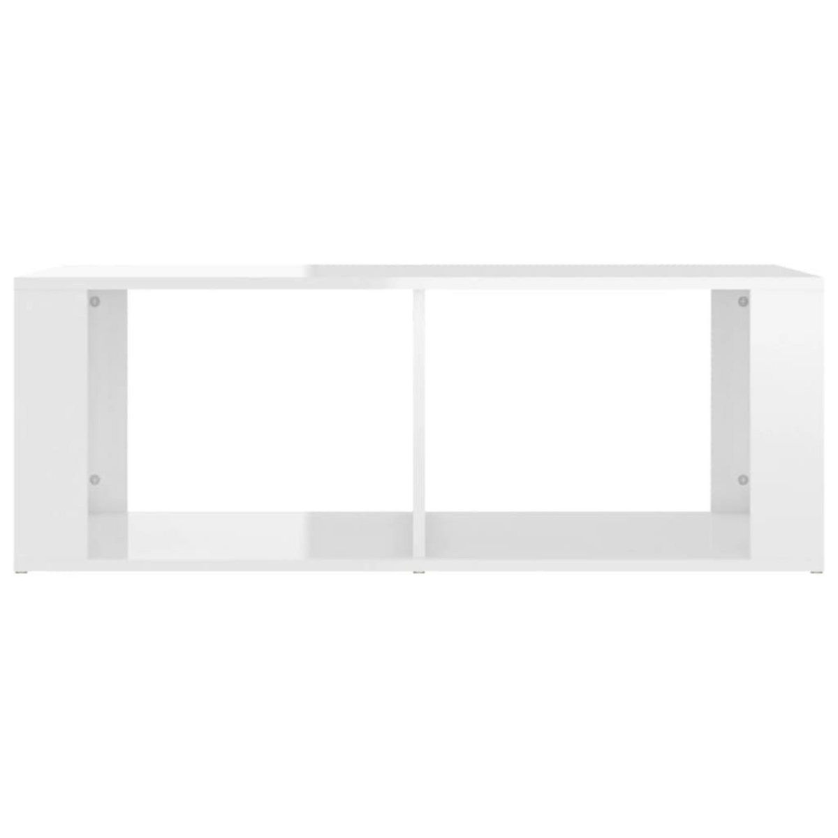 VIDAXL Table basse Blanc brillant 100x50x36 cm Bois d'ingenierie