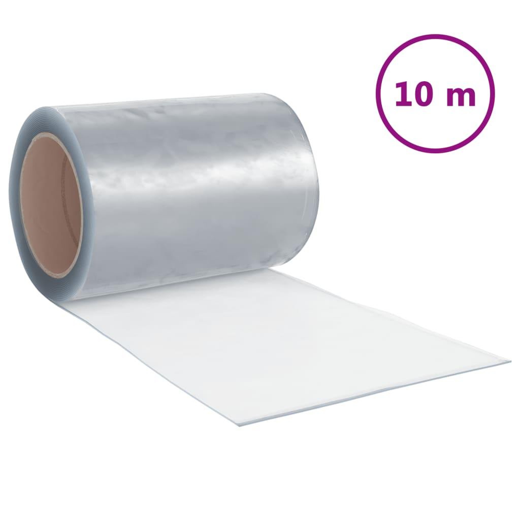Voir la diapositive 2 : VIDAXL Rideau de porte transparent 300 mmx2,6 mm 10 m PVC