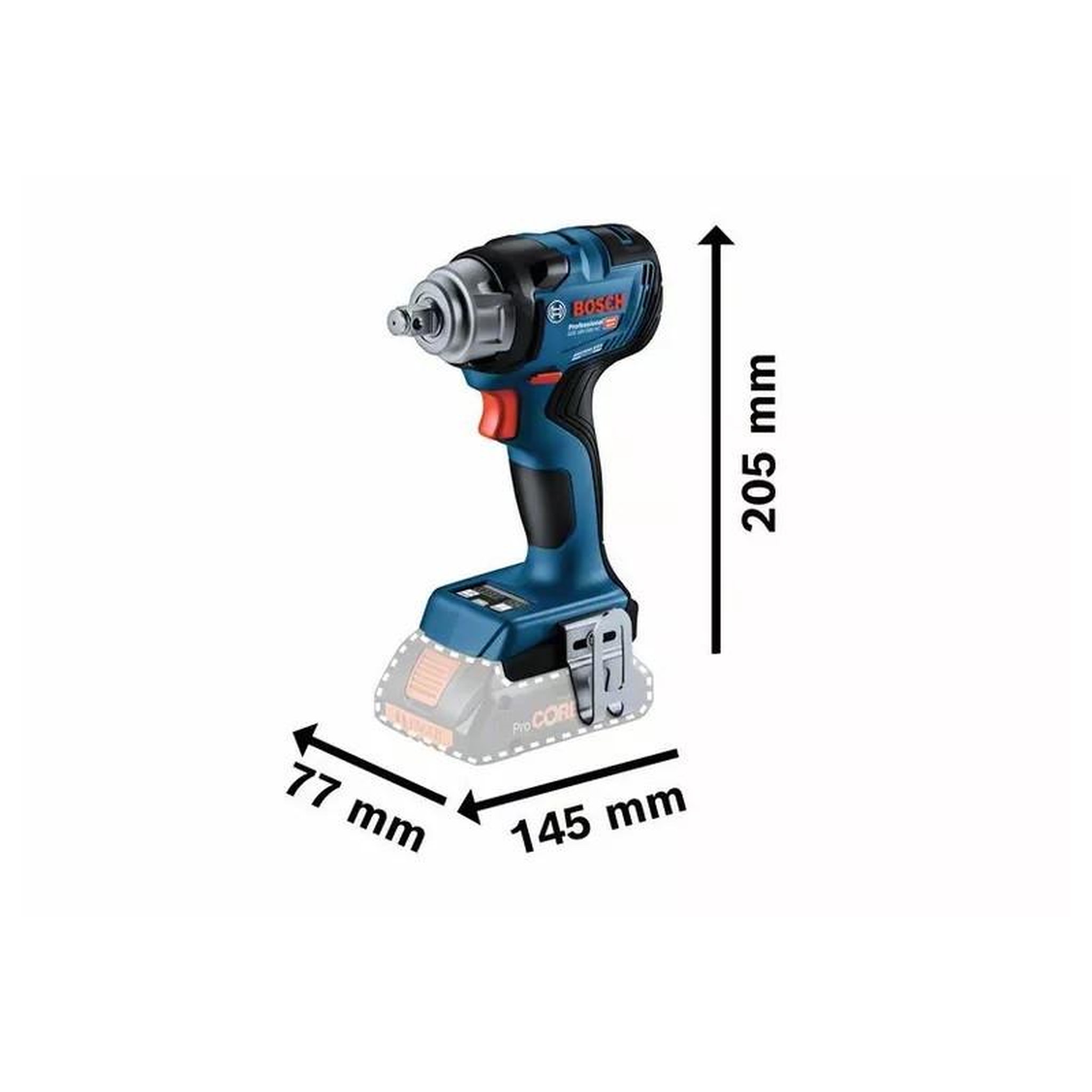 Voir la diapositive 2 : BOSCH Boulonneuse 18V GDS 18V 330 HC Professional (sans batterie ni chargeur) + coffret L BOXX BOSCH 06019L5001