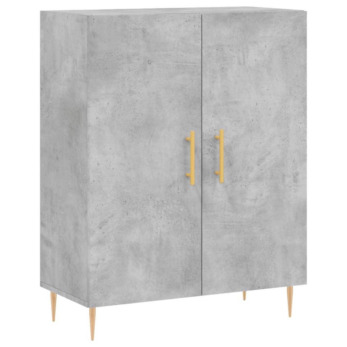 VIDAXL Buffet gris beton 69,5x34x90 cm bois d'ingenierie
