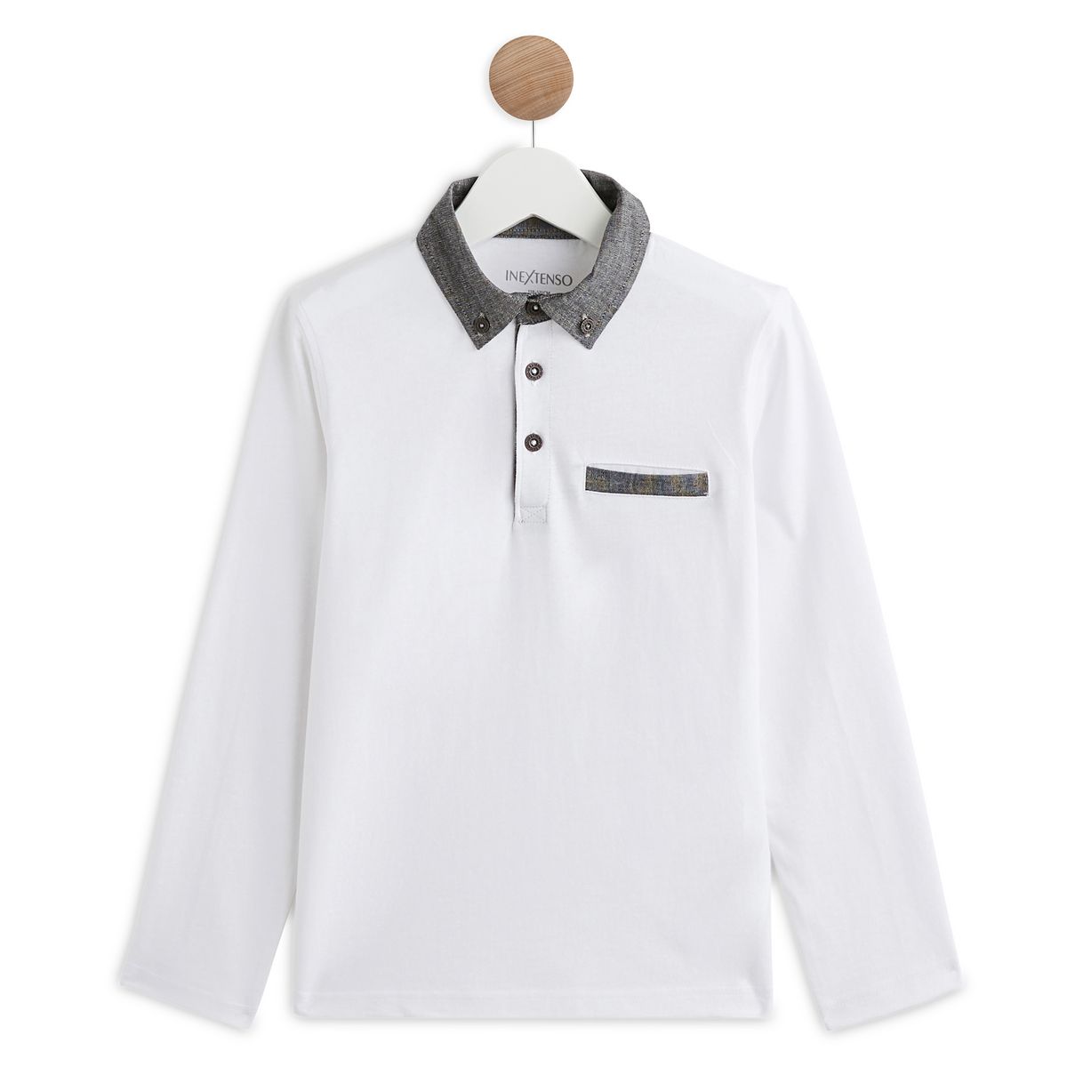 INEXTENSO Polo col chambray garçon
