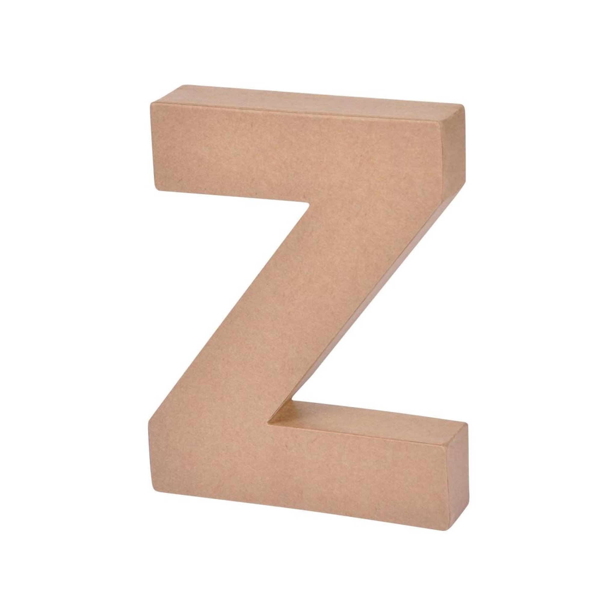 HOMEA Décoration Murale  Lettres Carton Z  18cm Naturel