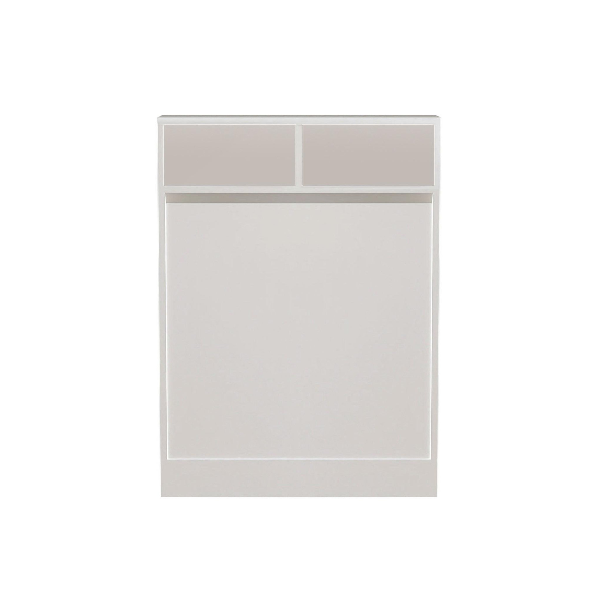 Habitat et Jardin Table de repas pliable en bois  bracked  - 70 x 15 x 96 cm - blanc