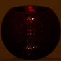 Voir la diapositive 3 : Paris Prix Photophore en Verre  Boule Craquelée  20cm Rouge