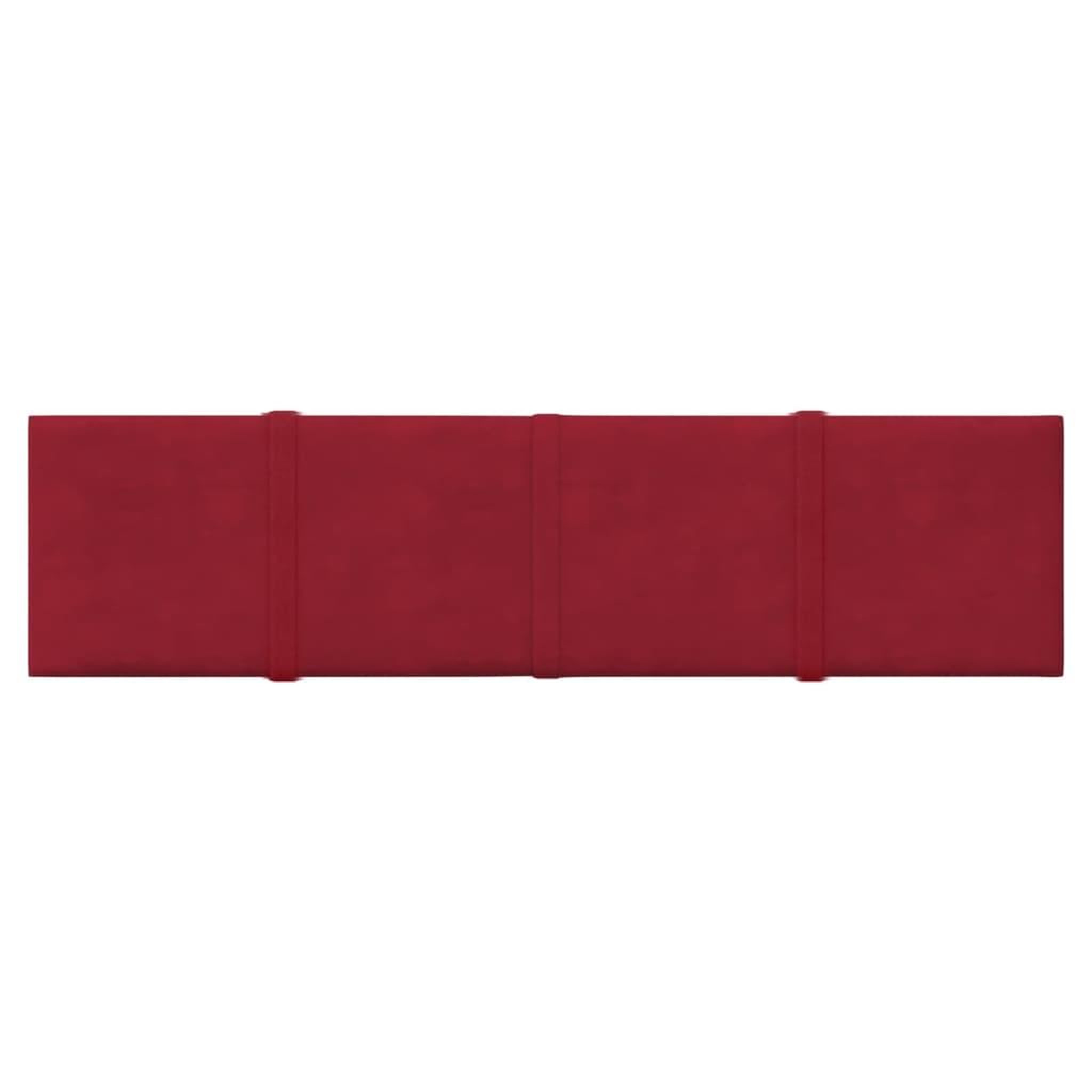 Voir la diapositive 3 : VIDAXL Panneaux muraux 12 pcs Rouge bordeaux 60x15 cm Velours 1,08 m^2