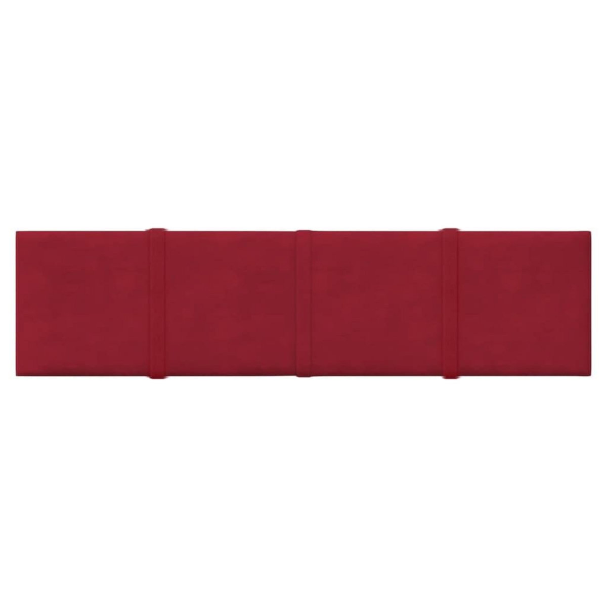 VIDAXL Panneaux muraux 12 pcs Rouge bordeaux 60x15 cm Velours 1,08 m^2