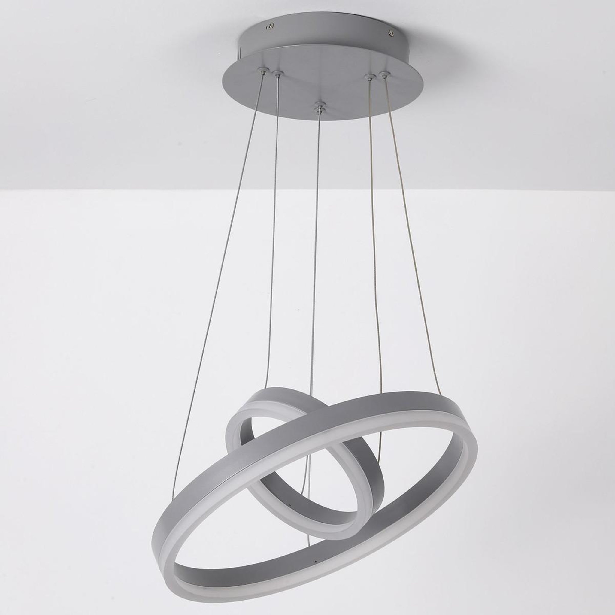 Voir la diapositive 6 : Paris Prix Suspension en métal led  plaox  120cm gris