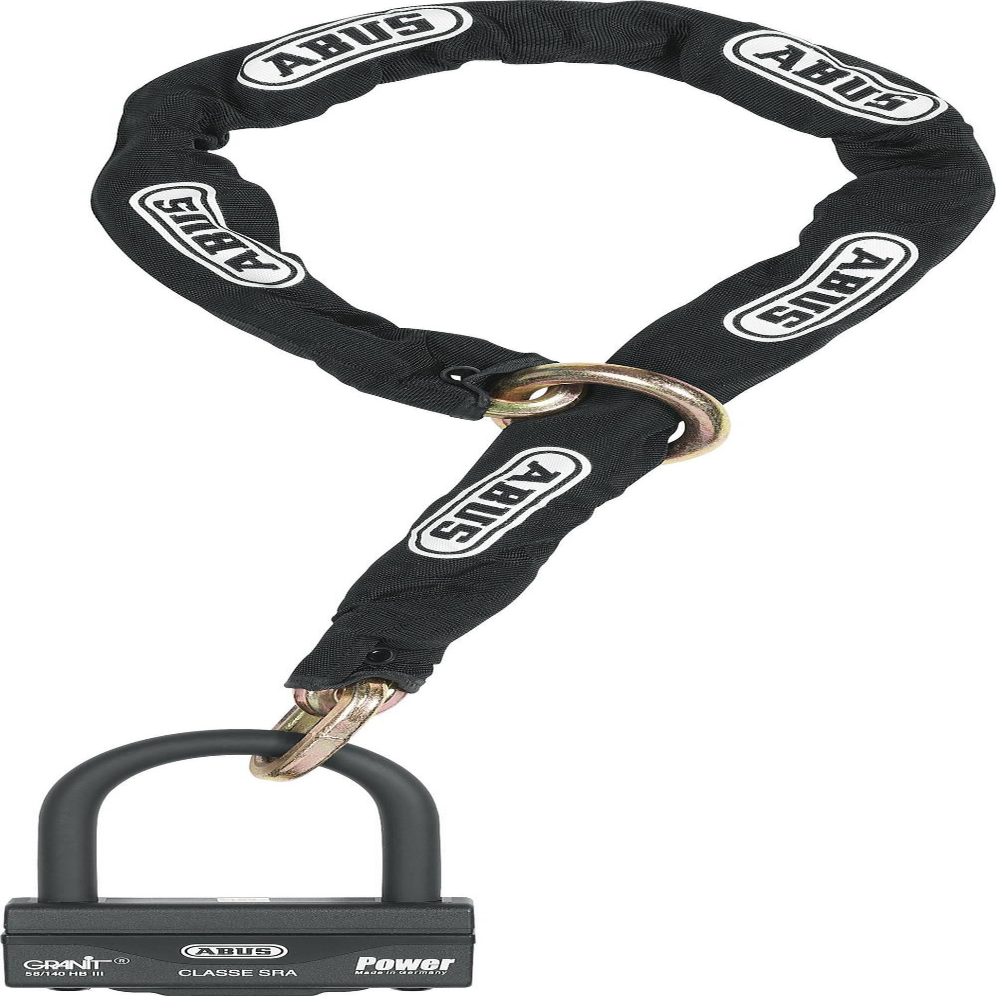 ABUS Antivol U Granit 58 100mm SRA + Chaine Loop 12KS120cm