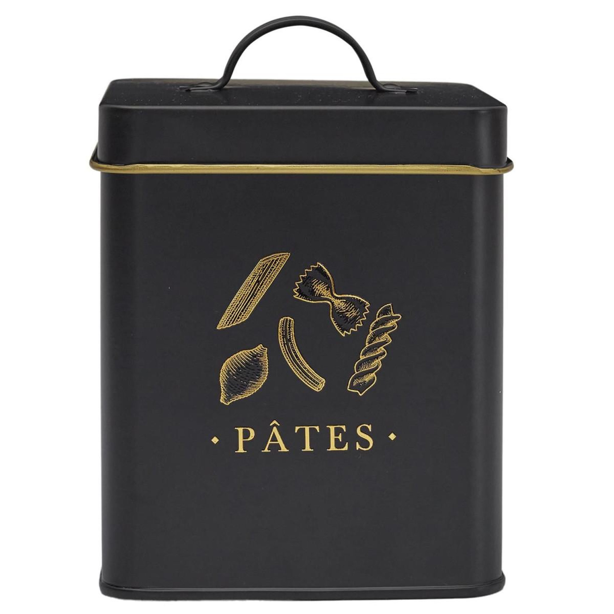 Voir la diapositive 2 : COOK CONCEPT Boîte à pâtes en métal  lounge  19cm noir