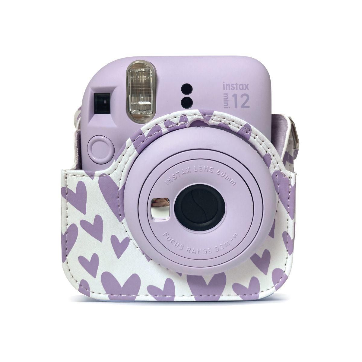 FUJIFILM Appareil photo Instantané Intax Mini 12 Lilas Pack iconique Love