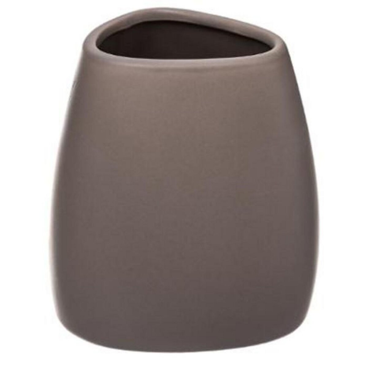FIVE Gobelet Salle de Bain en Céramique  Silk  9cm Taupe