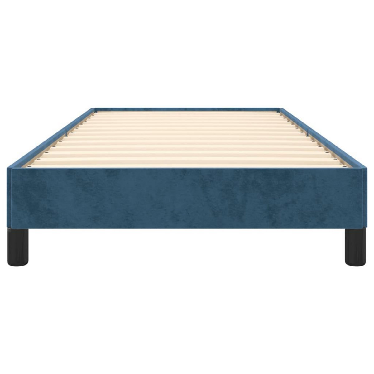 VIDAXL Cadre de lit sans matelas bleu fonce 100x200 cm velours