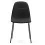 VS VENTA-STOCK Pack 2 chaises Salle à Manger Brenda tapissées Noir, 44 cm x 54 cm x 85 cm