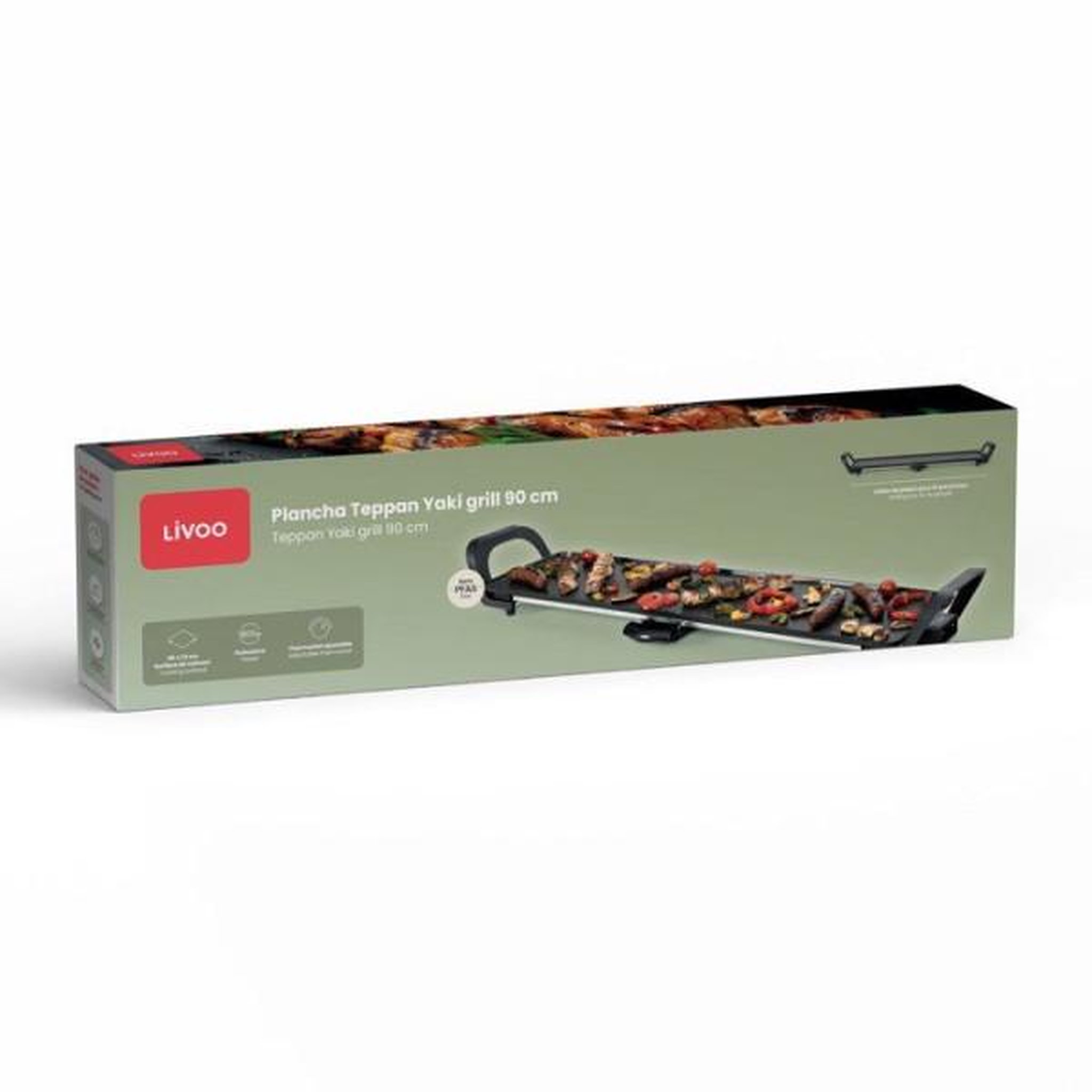 Voir la diapositive 6 : LIVOO Plancha électrique 1800w 90x23 cm - doc353