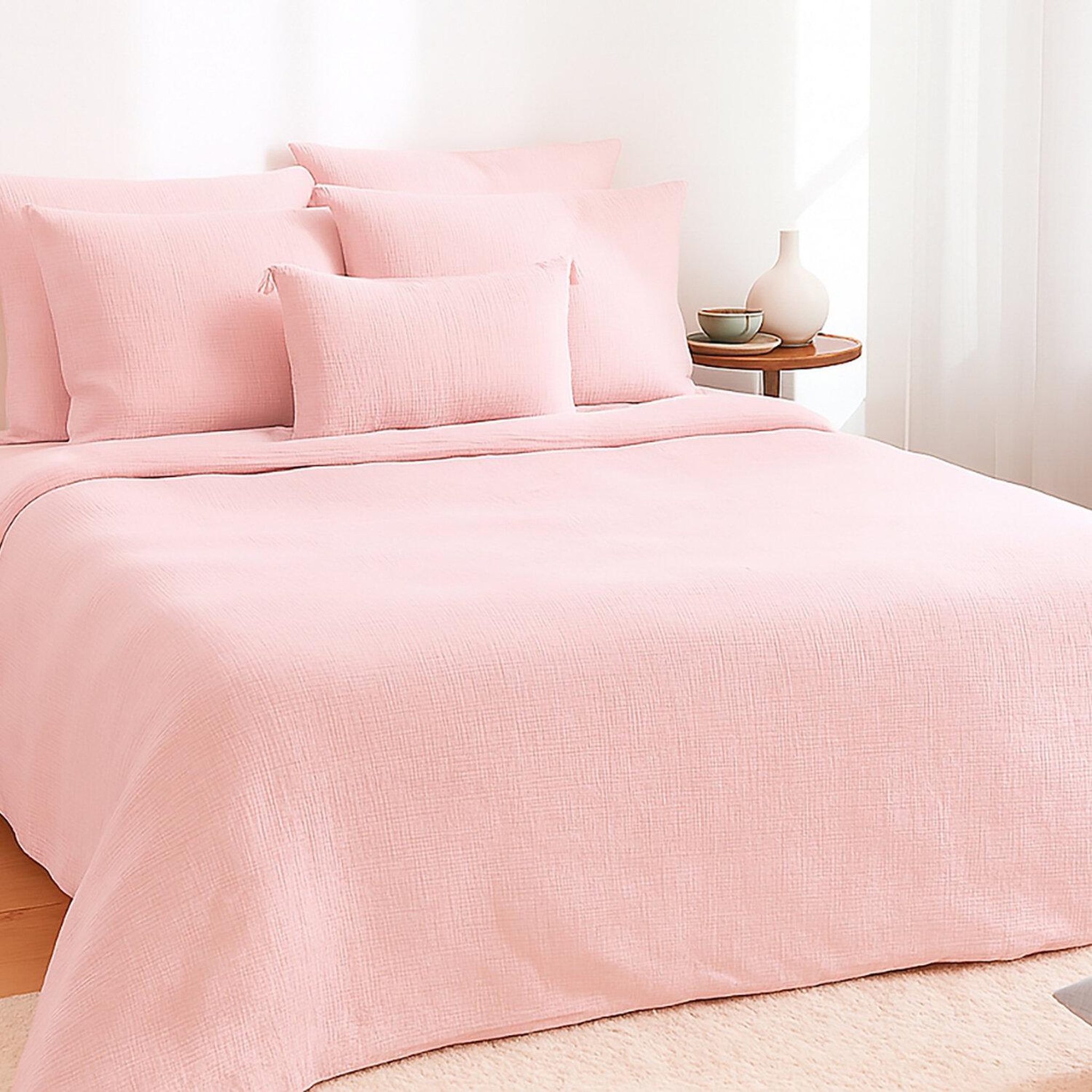 Voir la diapositive 1 : Home collection Parure housse de couette 100% gaze de coton