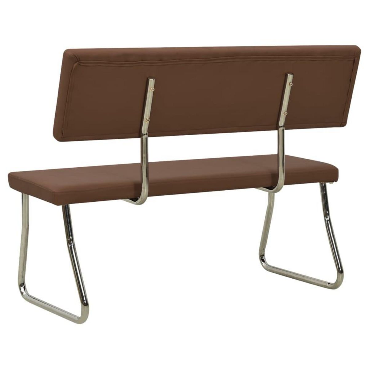 VIDAXL Banc 110 cm Marron Similicuir