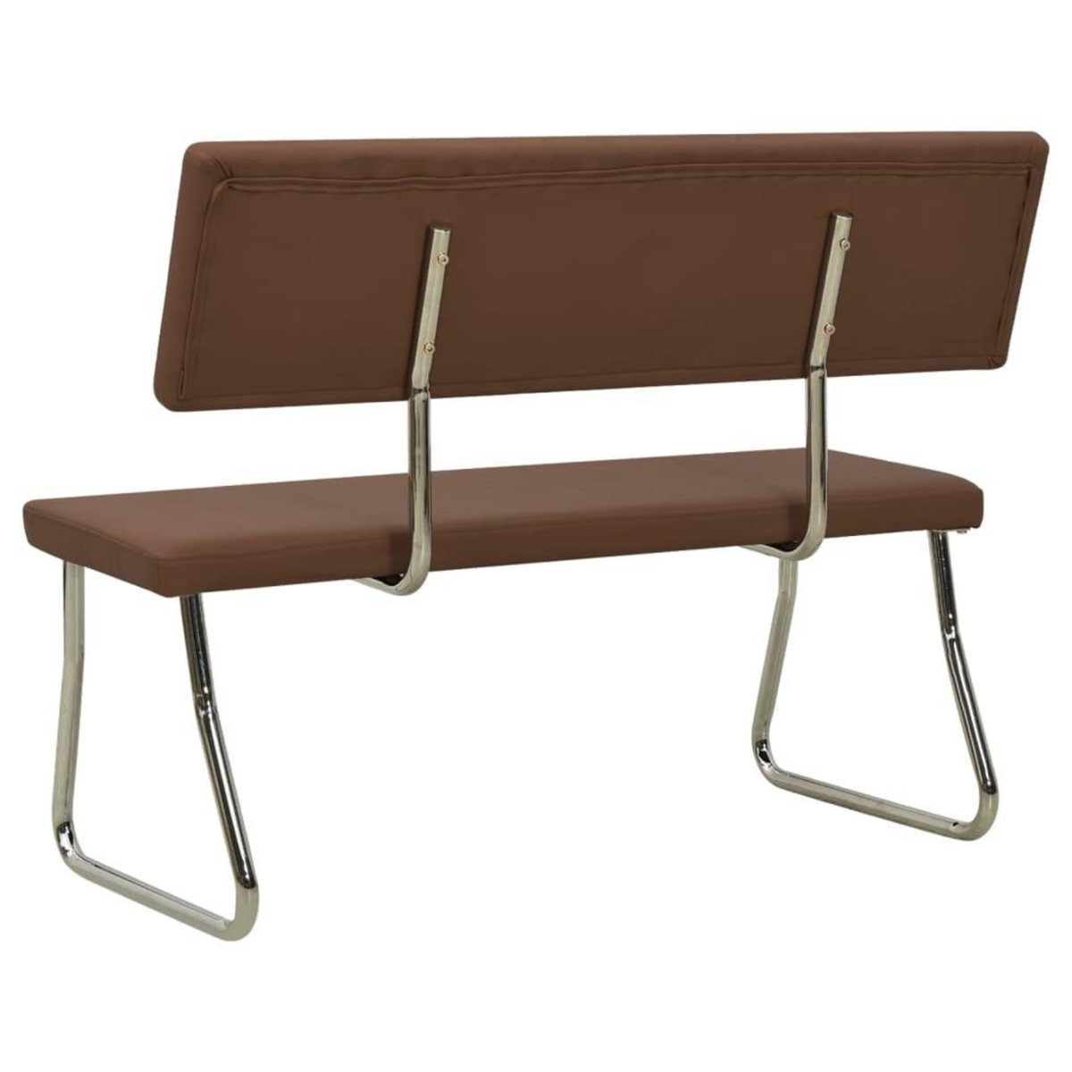VIDAXL Banc 110 cm Marron Similicuir