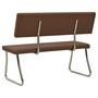 Voir la diapositive 4 : VIDAXL Banc 110 cm Marron Similicuir