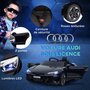 Voir la diapositive 4 : HOMCOM Véhicule électrique enfant Audi RS e-tron GT V. max. 5 Km/h télécommande effets sonores + lumineux noir