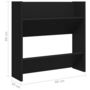 Voir la diapositive 6 : VIDAXL Armoires a chaussures murales 4 pcs noir bois d'ingenierie