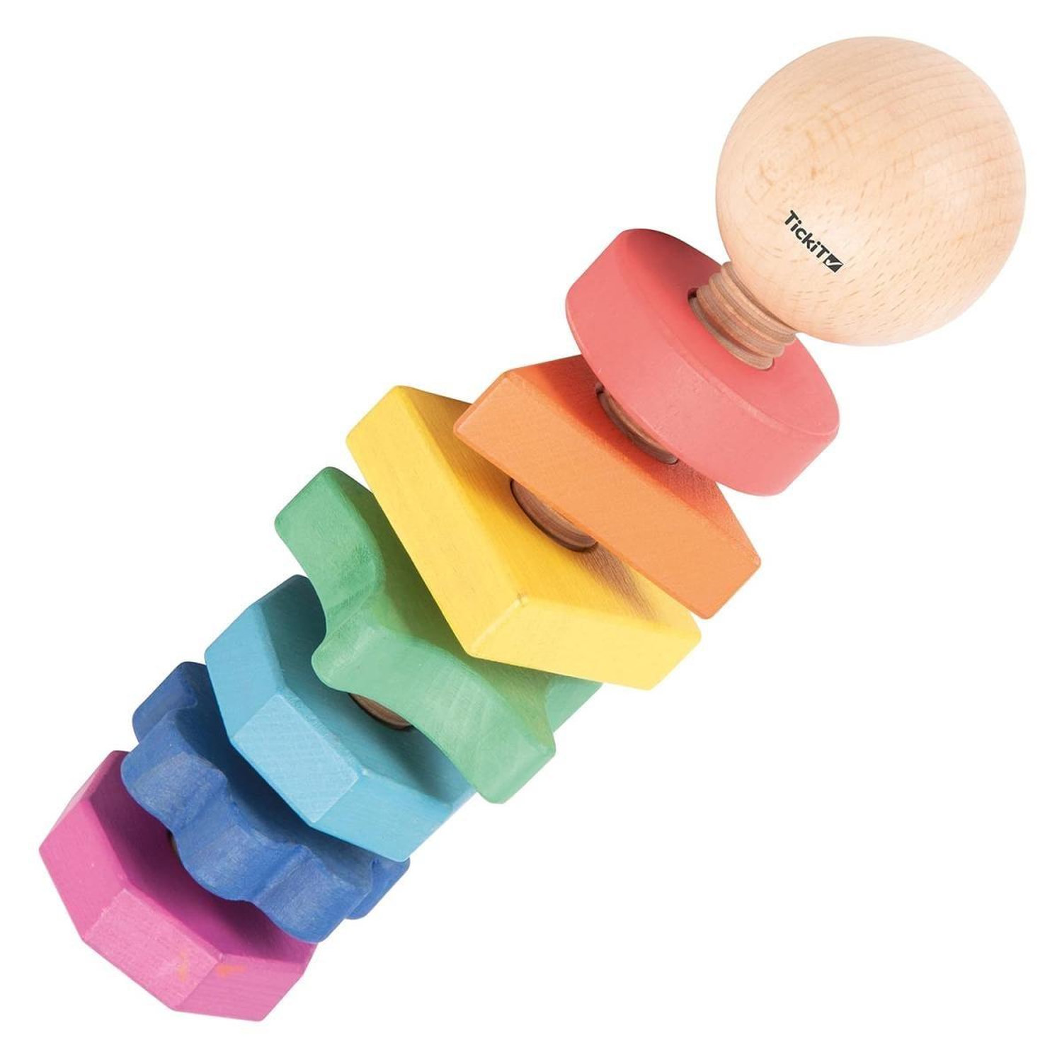 Tickit Jouet En Bois Rainbow Wooden Shape Twister Éducatif - vue 2