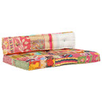 VIDAXL Coussin de canape palette Multicolore Tissu Patchwork