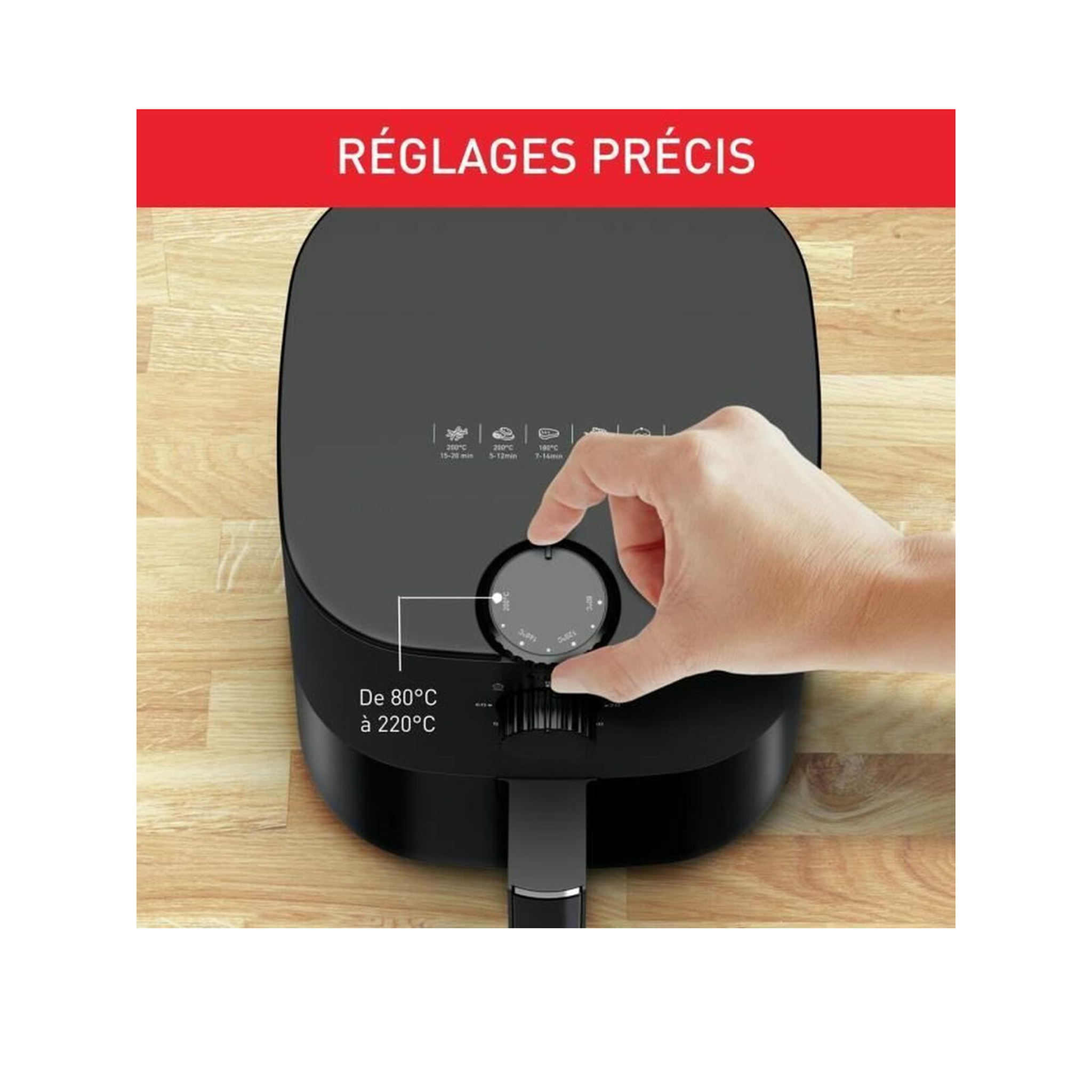 Voir la diapositive 3 : MOULINEX Friteuse à air Moulinex Easy Fry Essential EZ130810 3.5L