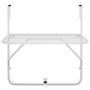 Voir la diapositive 3 : VIDAXL Table de balcon Blanc 60x40 cm Acier