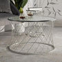 Voir la diapositive 5 : Paris Prix Lot de 4 Tables d'Appoint Design  Noah  70cm Argent