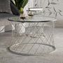 Voir la diapositive 5 : Paris Prix Lot de 4 Tables d'Appoint Design  Noah  70cm Argent