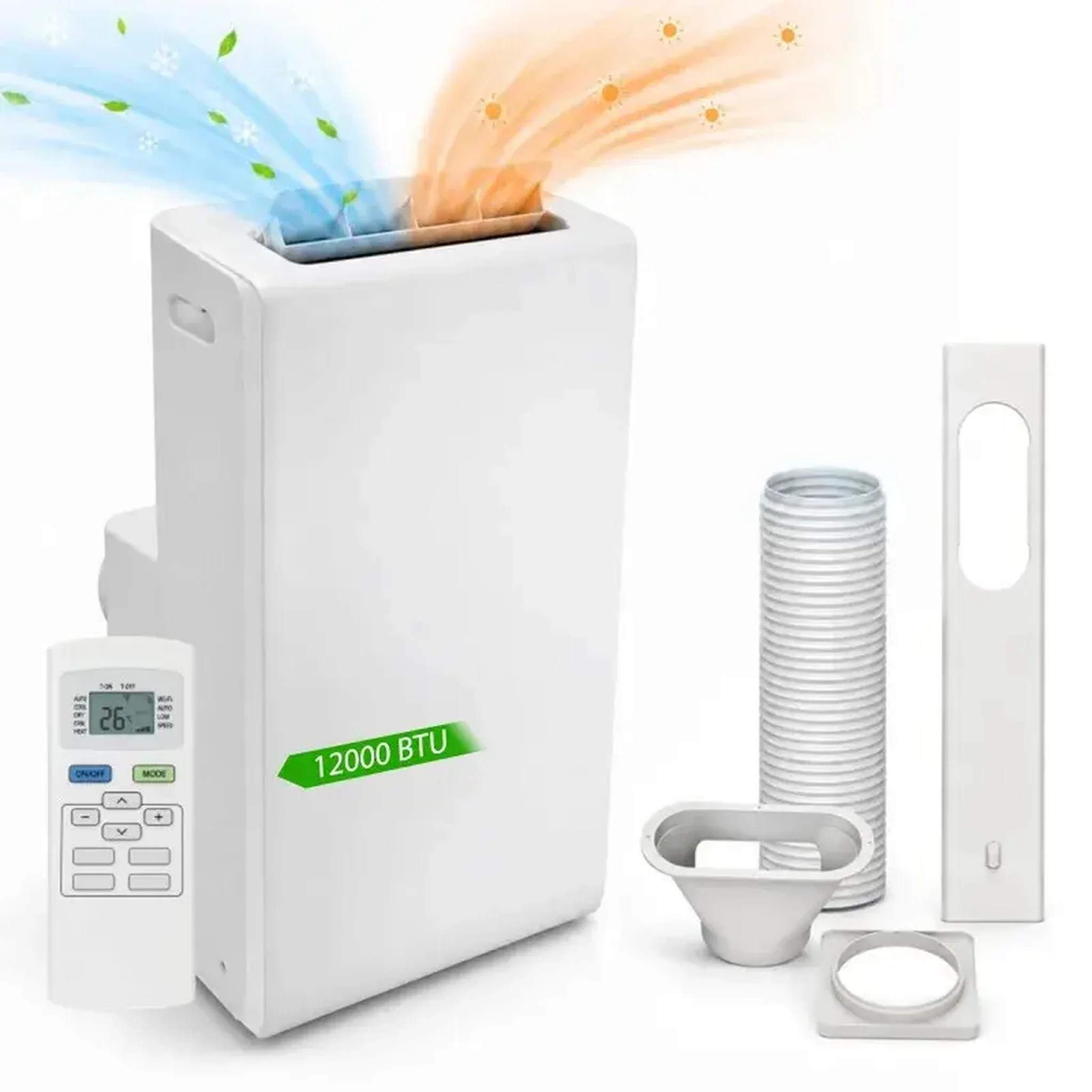 Climatiseur Mobile Connecté - 12 000 Btu - Wi-fi - Froid Et Chauffage 3,52 Kw