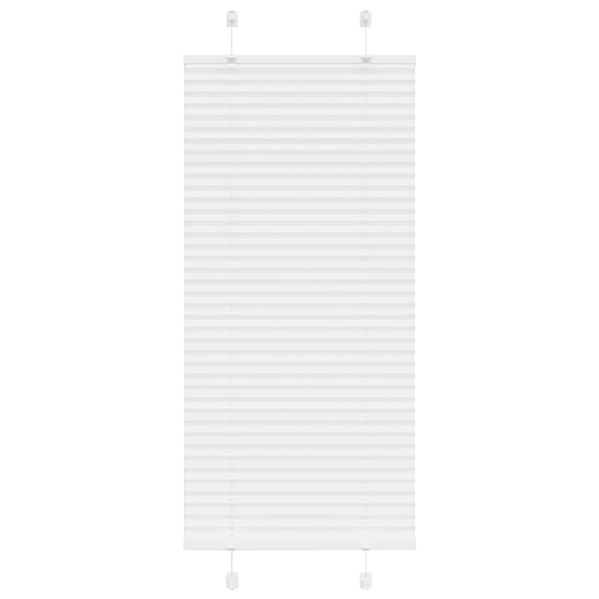 VIDAXL Store plisse blanc 65x100 cm largeur du tissu 64,4 cm polyester
