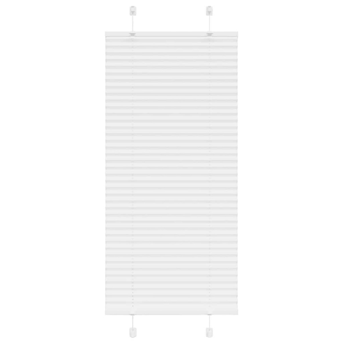 VIDAXL Store plisse blanc 65x100 cm largeur du tissu 64,4 cm polyester