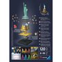 Voir la diapositive 3 : RAVENSBURGER Puzzle 3D 108 pièces Statue de la Liberté - Night Edition