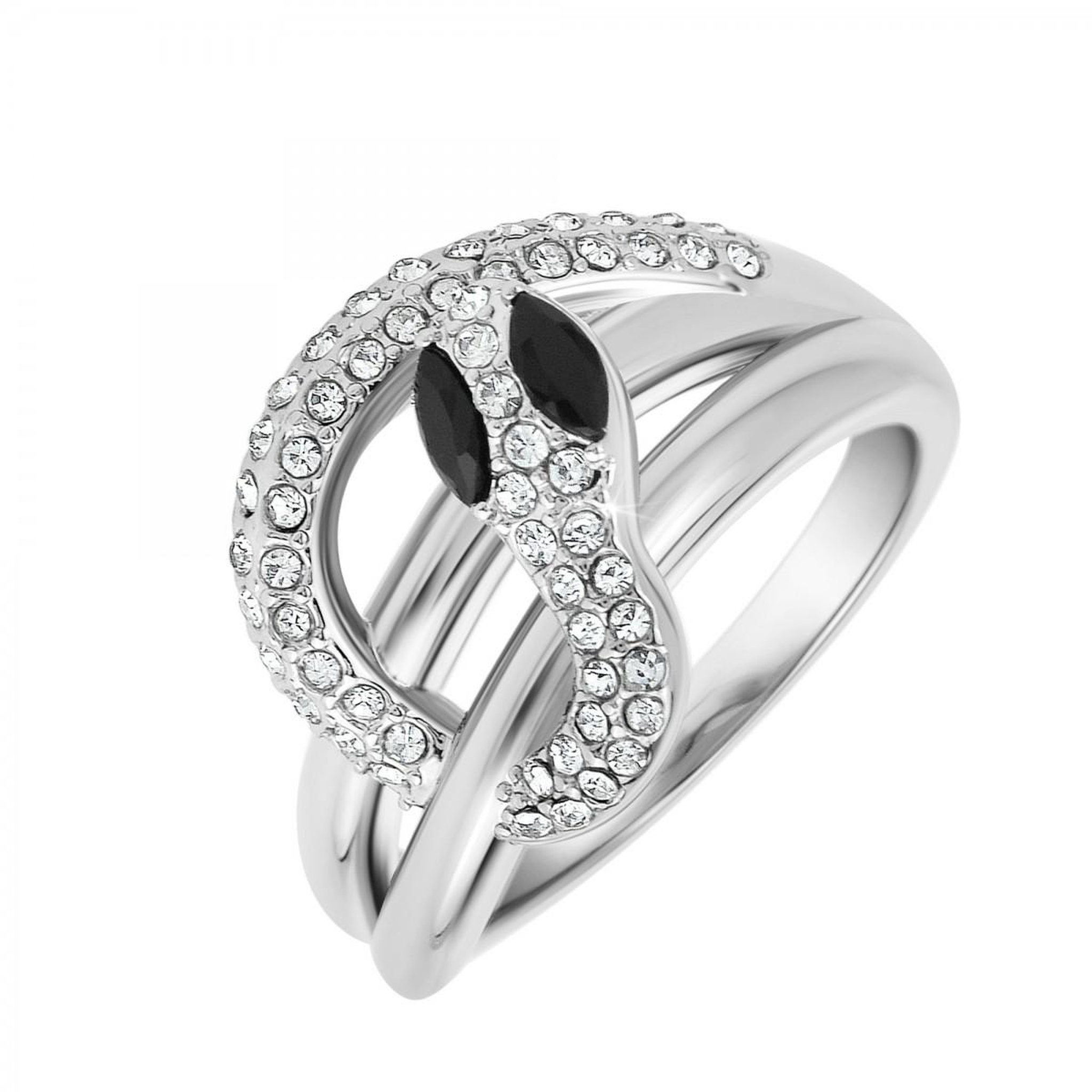 Voir la diapositive 1 : SC CRYSTAL Bague serpent taille 56 SC Crystal ornée de Zirconium