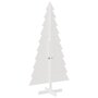 Voir la diapositive 5 : VIDAXL Arbre de Noël en bois pour decoration blanc 180 cm pin massif