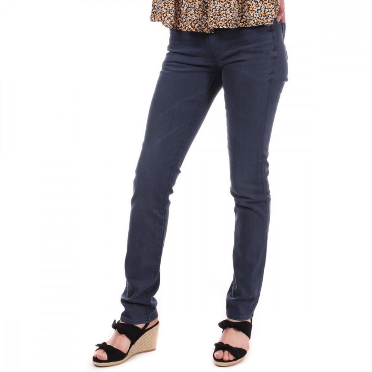 Jean slim bleu online femme